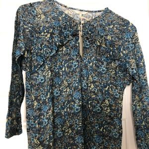Lucky Brand Floral Print Top